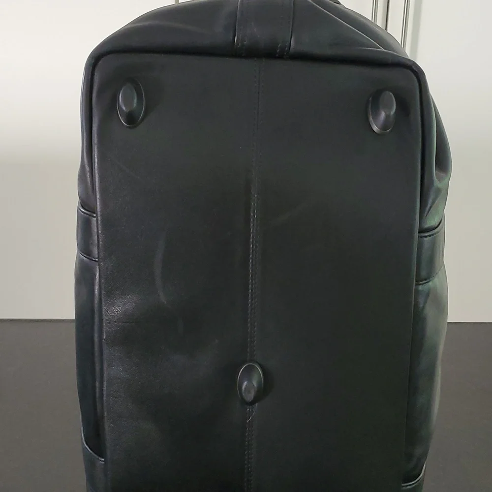 Rare Tumi Large Men's Boston Leather Weekender Duffel, 55L